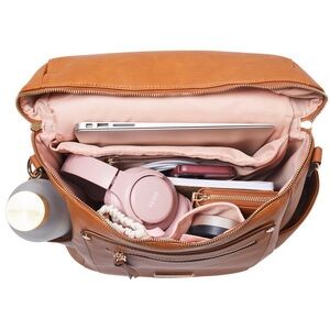 Poppy & Peonies Commuter Backpack Diaper Bag (Blush)